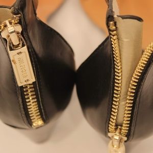 Wedged  open toe  shoes with ankle straps